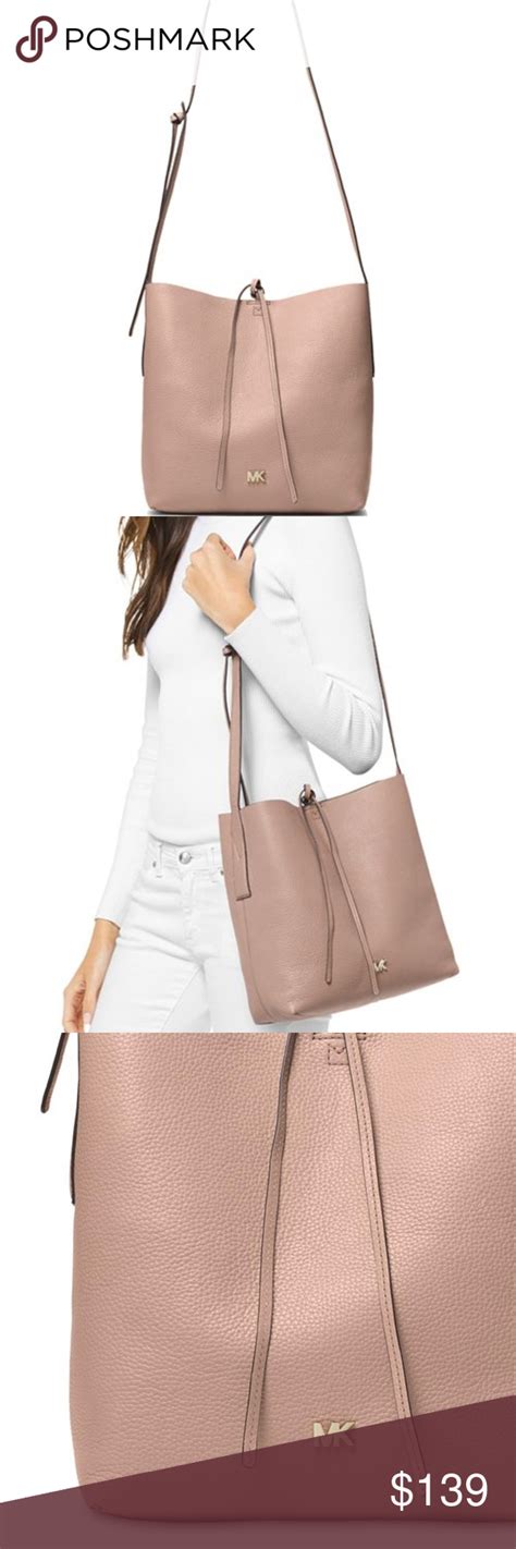 michael kors junie leather large messenger bag|Michael Kors Junie Large Pebbled Leather Messenger Bag.